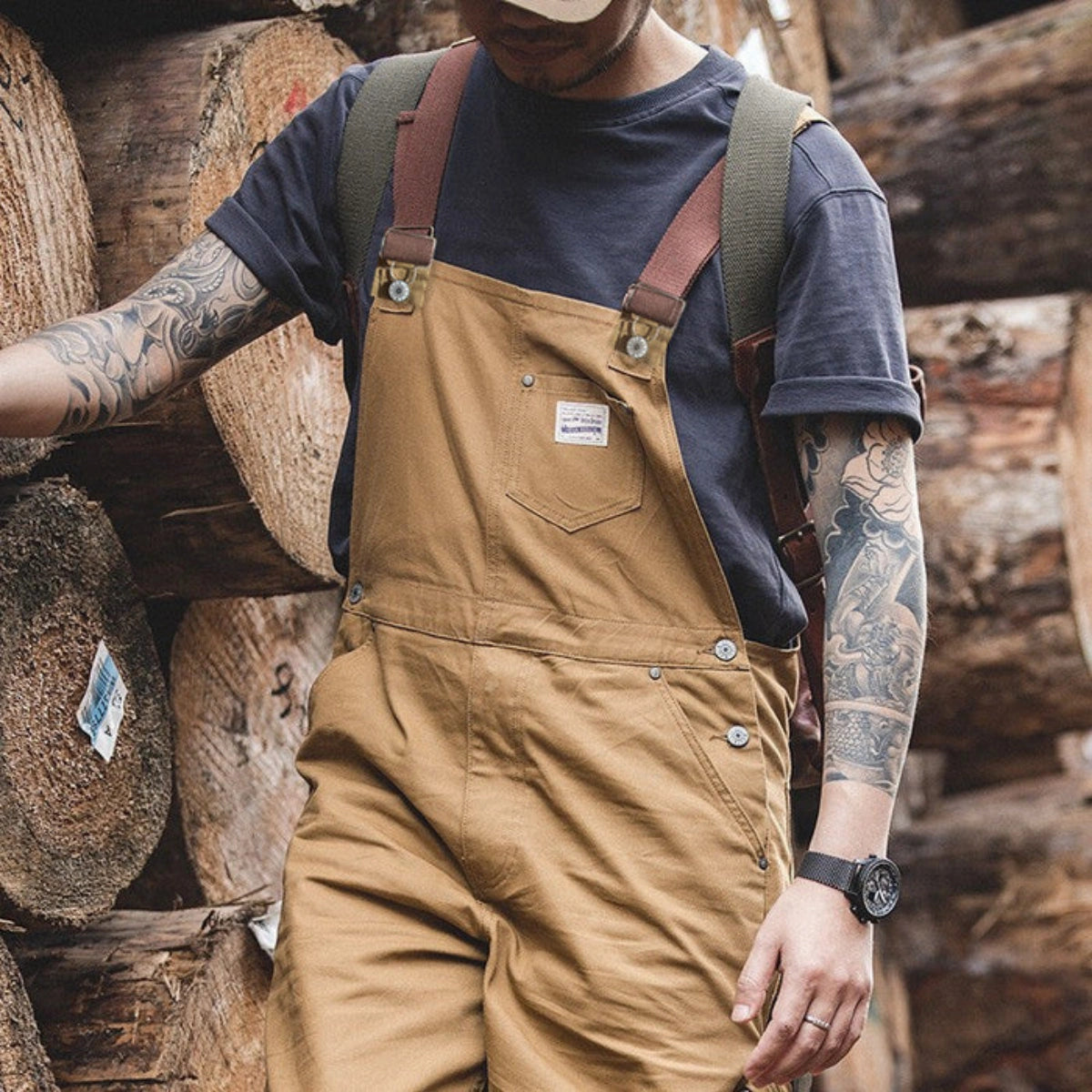 Gardaly Heath Duck-Canvas Latzhose