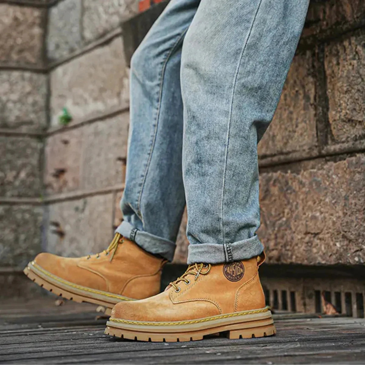 Unisex Heritage „Martin“ Work Boots – Wildleder, Grip-Sohle & Ganztägiger Komfort