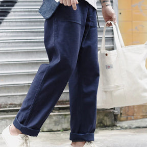 Herren Straight-Leg Freizeithose – Fatigue-Stil