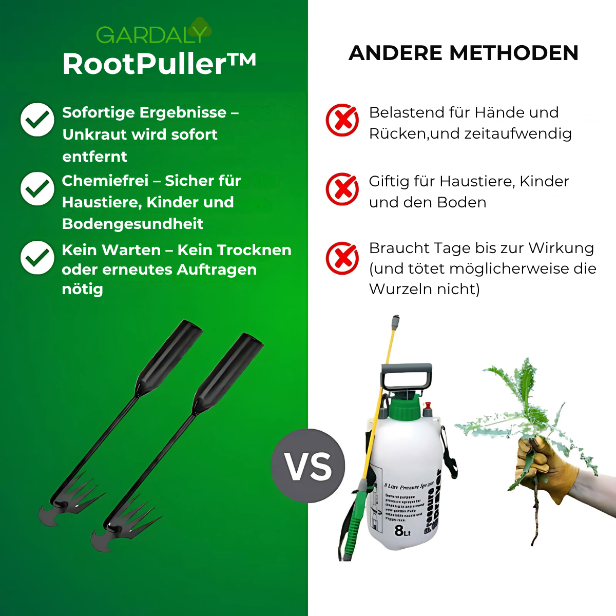 Gardaly RootPuller™ – The Ultimate Weed Remover