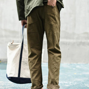 Herren Straight-Leg Freizeithose – Fatigue-Stil