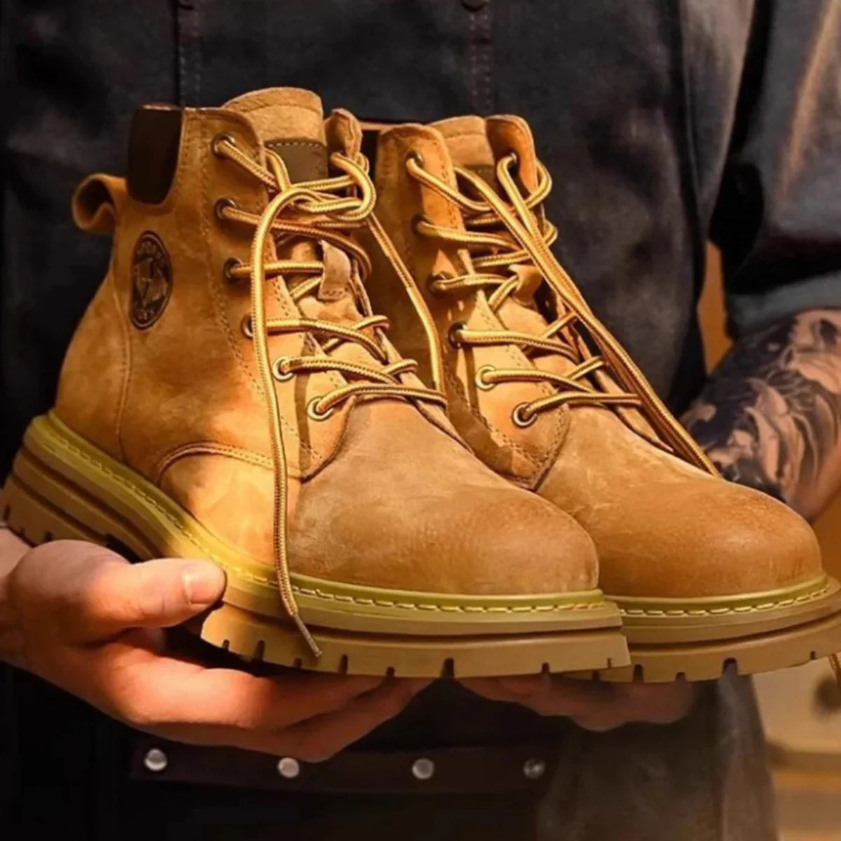 Unisex Heritage „Martin“ Work Boots – Wildleder, Grip-Sohle & Ganztägiger Komfort