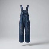 Gardaly Locker geschnittene Distressed-Denim-Latzhose