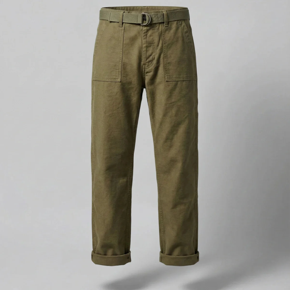 Herren Straight-Leg Freizeithose – Fatigue-Stil