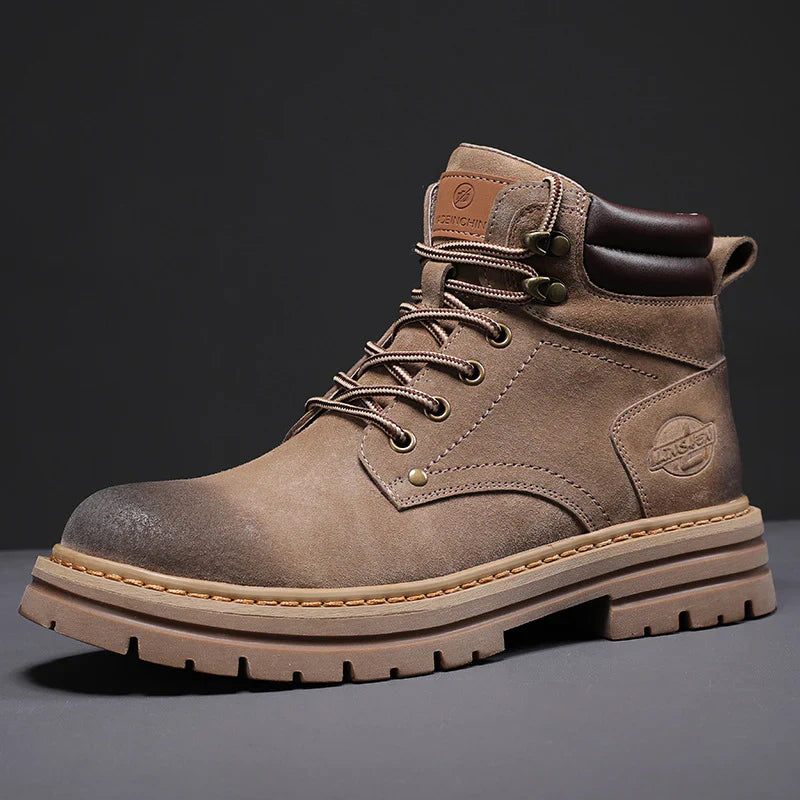 Herren Work Boots aus Vollleder – Wasserdicht & Ganztägiger Komfort