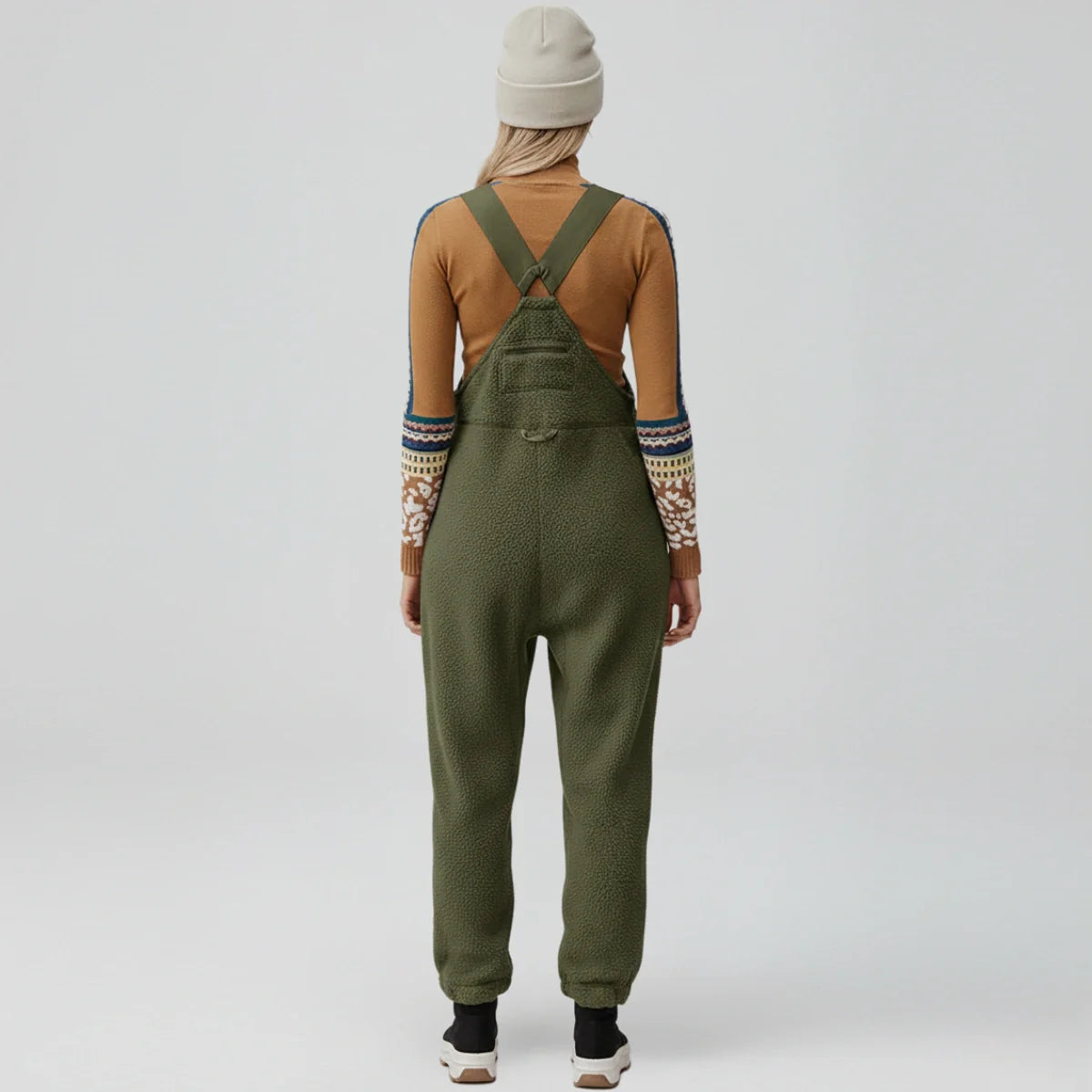 Gardaly Thermo-Fleece-Latzhose mit Reißverschlusstaschen