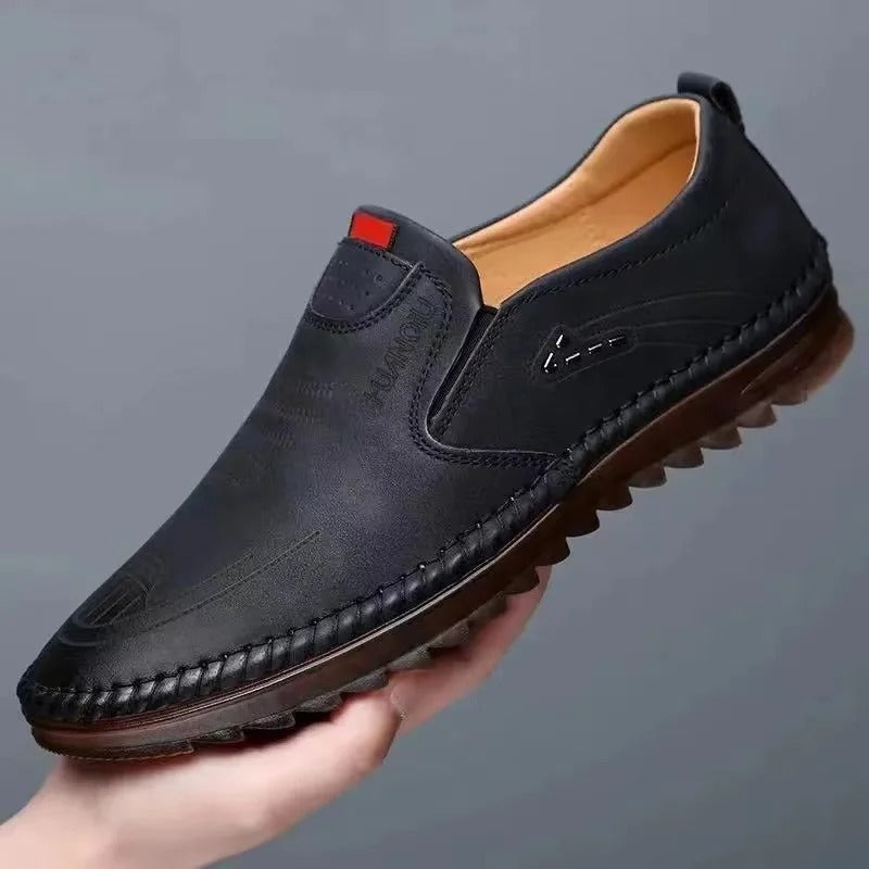 Gardaly | Leather Slip-On Moccasins for Men